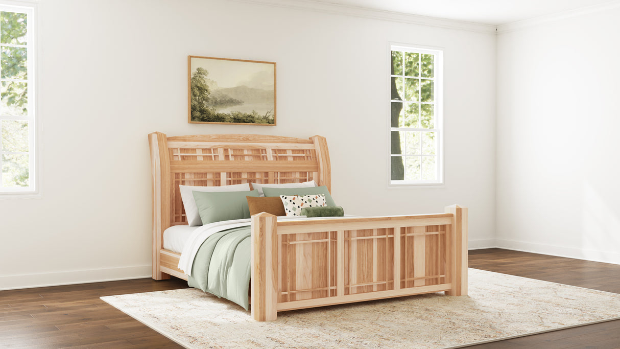 Amish Highlands Arch Panel Bed