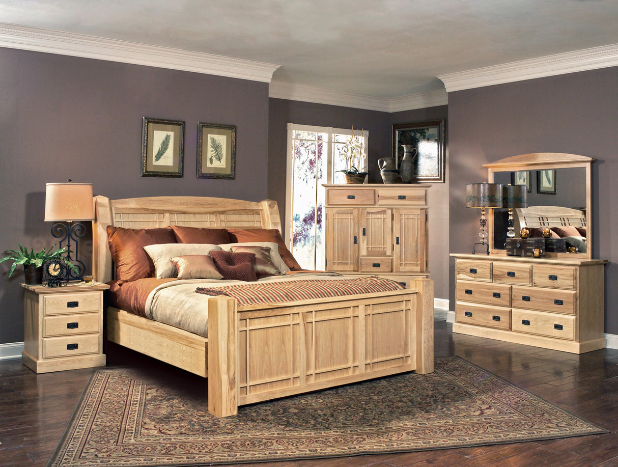 Amish Highlands Arch Panel Bed