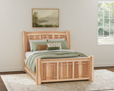 Amish Highlands Arch Panel Bed with Storage