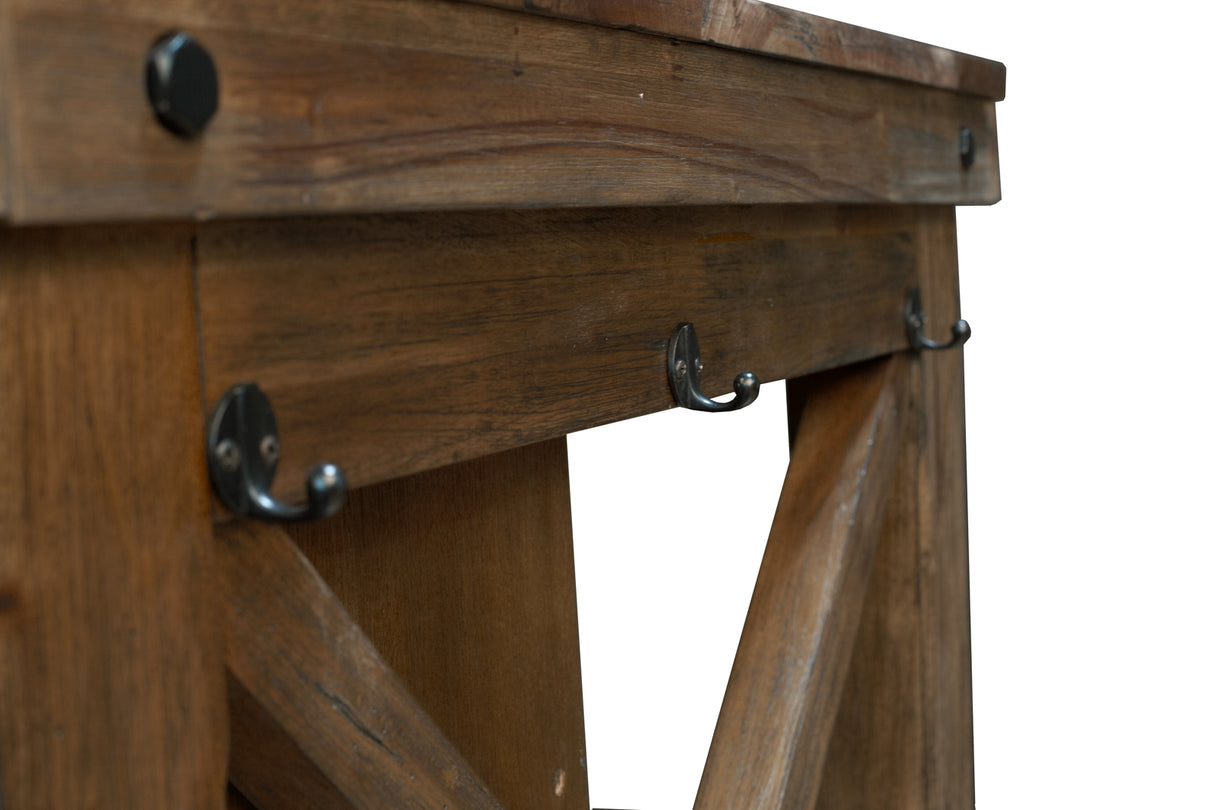 Anacortes Dining Kitchen Island With Wood Top