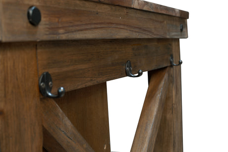 Anacortes Dining Kitchen Island With Wood Top