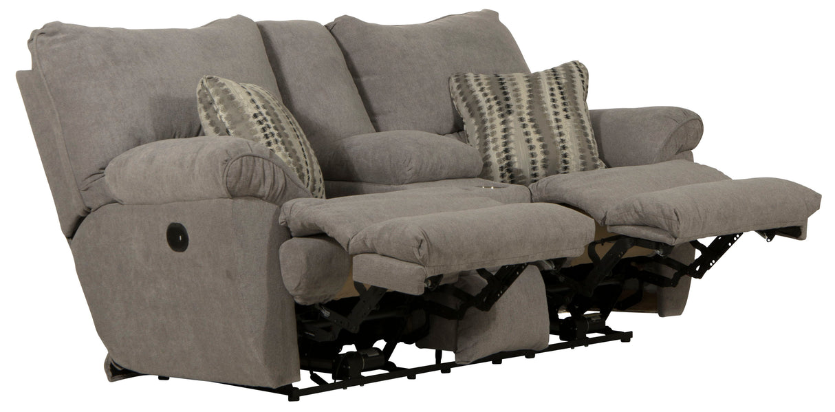 Sadler - Lay Flat Reclining Console Loveseat