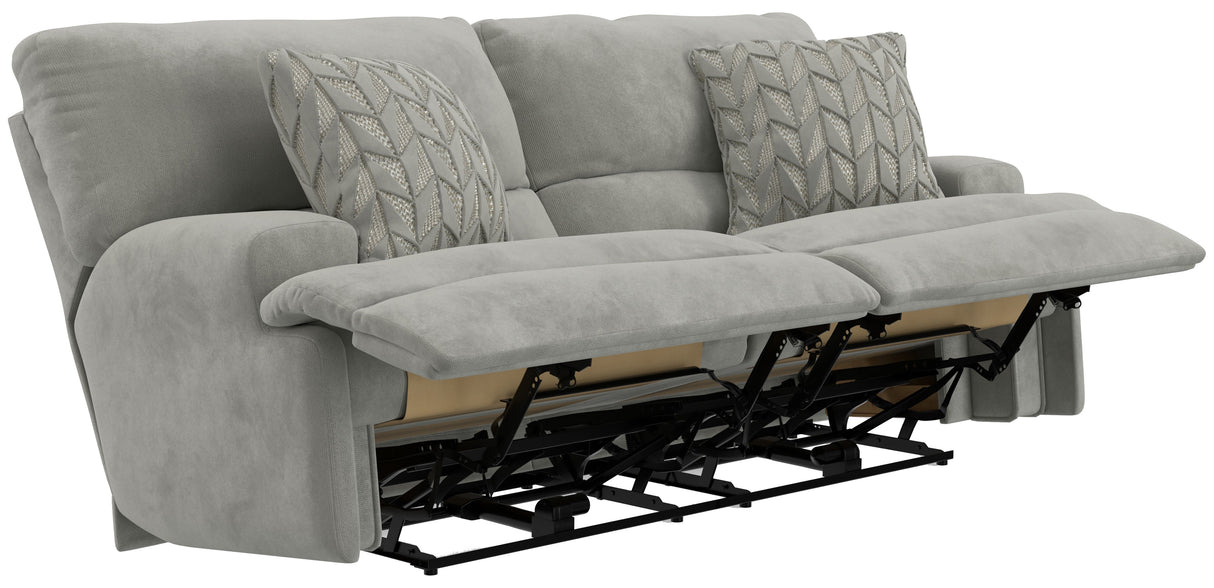 Renaldo - Power Lay Flat Sofa With Zero Gravity - Stone