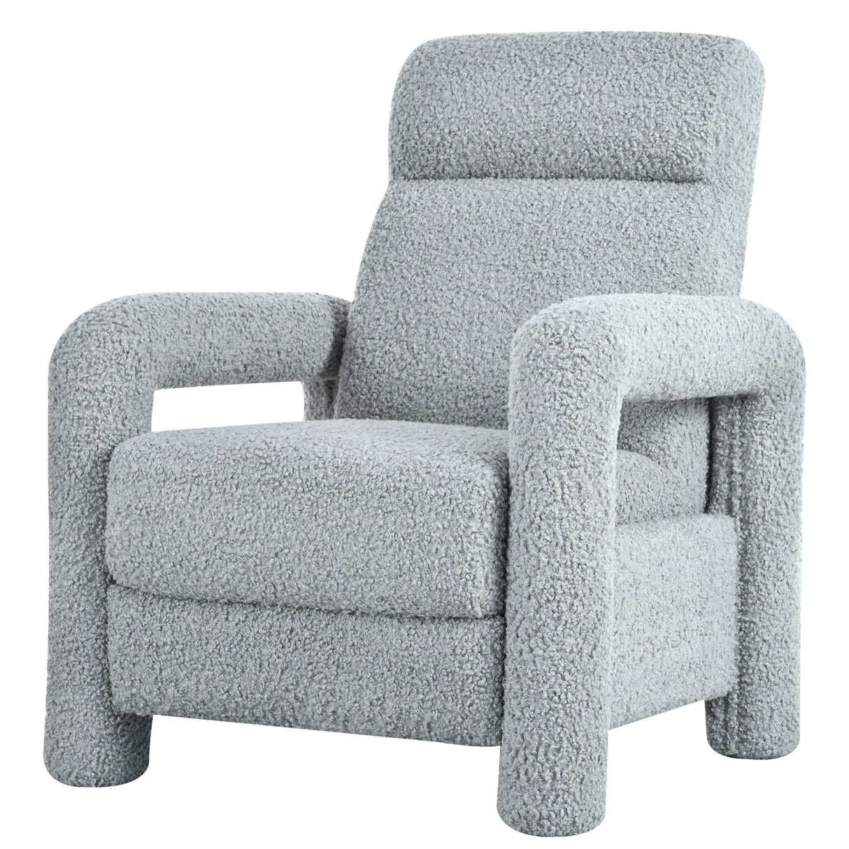 Push Back Recliner Armchair Upholstered Recliner Chair Single Sofa With Adjustable Backrest