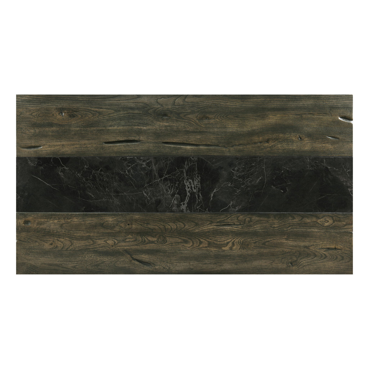 Harper - Cocktail Table With Sintered Stone Inlay - Brown