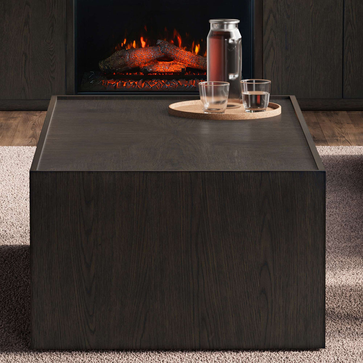 Laurel Creek - Block Coffee Table With Casters