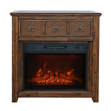 Bakersfield - Electric Fireplace Media Console - Brown