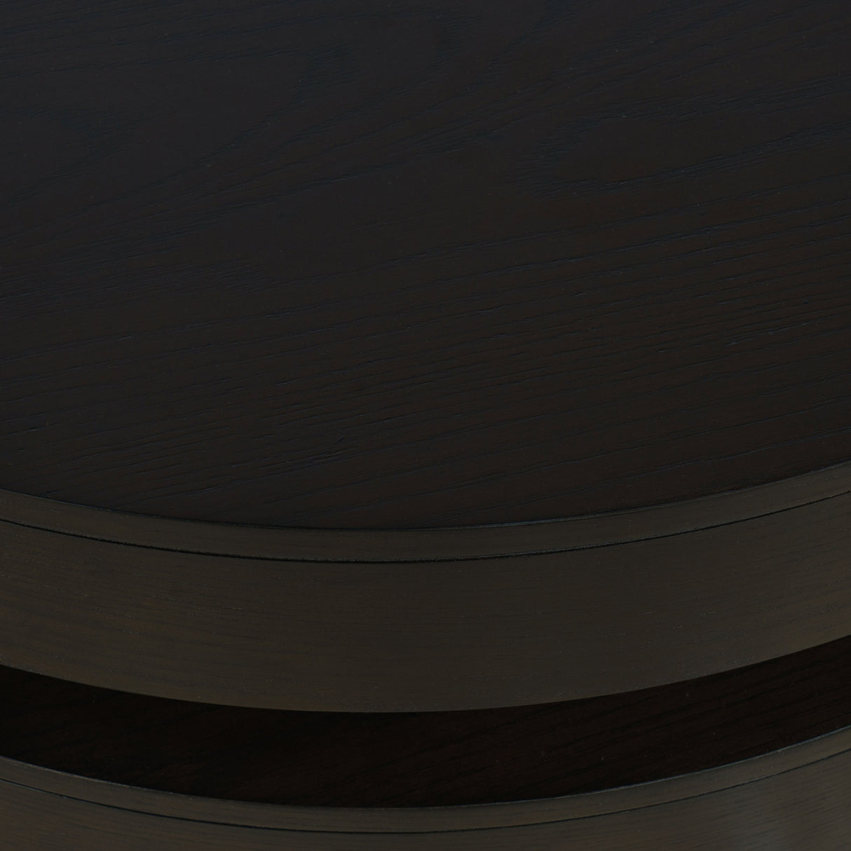 Brix Round Cocktail Table w/Casters - Espresso