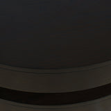 Brix Round Cocktail Table w/Casters - Espresso