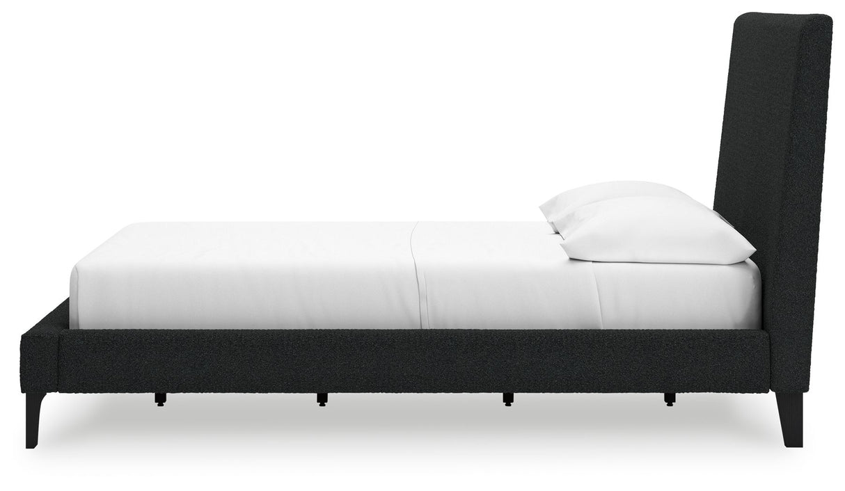 Cadmori - Upholstered Bed With Roll Slats