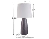Shavontae - Poly Table Lamp (Set of 2) - Gray