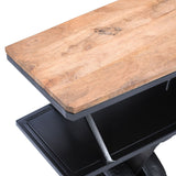 Glory Days - Maverick Vintage Bi-Plane Console Bar - Gunmetal Gray / Natural