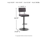 Strumford - Tall Swivel Barstool (Set of 2)