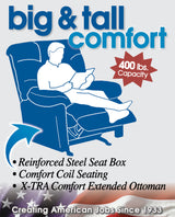 Paxon - Deep Seat Power Lay Flat Recliner With Power Adjustable Headrest - Smoke