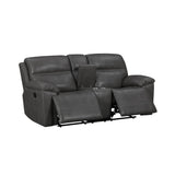 Camaro - Motion Loveseat With Console - Nugget Gray