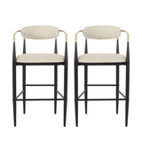 Counter Height Upholstered Barstools (Set of 2)