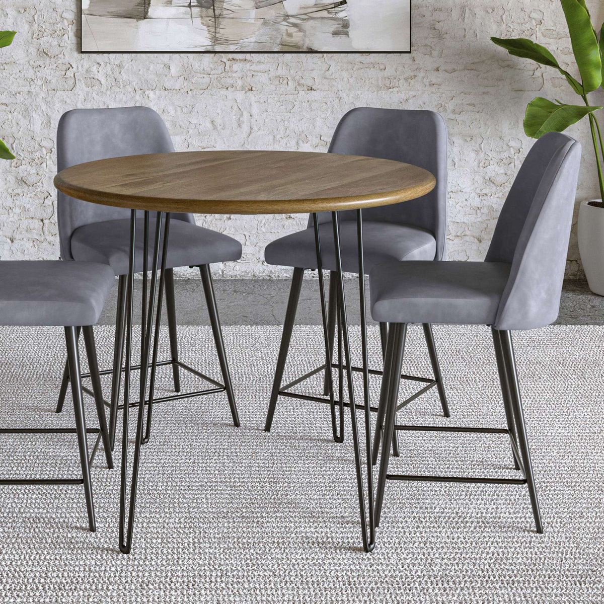 Maddox - Upholstered Counter Stool (Set of 2)