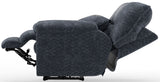 Paxon - Deep Seat Power Lay Flat Recliner With Power Adjustable Headrest - Smoke