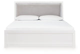 Maeling - King Upholstered Panel Bed - White