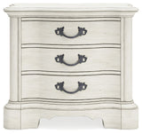 Arlendyne - Three Drawer Night Stand - Antique White