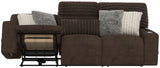 Zen - Power Reclining Sofa With CR3 Heat/Massage/Zero Gravity - Chocolate