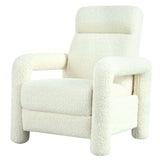 Push Back Recliner Armchair Upholstered Recliner Chair Single Sofa With Adjustable Backrest