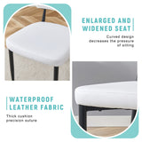 Minimalist Ergonomic Dining Chair With Curved Backres (Set of 4)