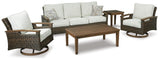 Paradise Trail - Sofa with Cushion - Medium Brown