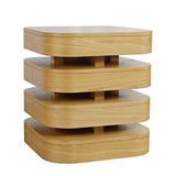 Brix Square End Table - Espresso