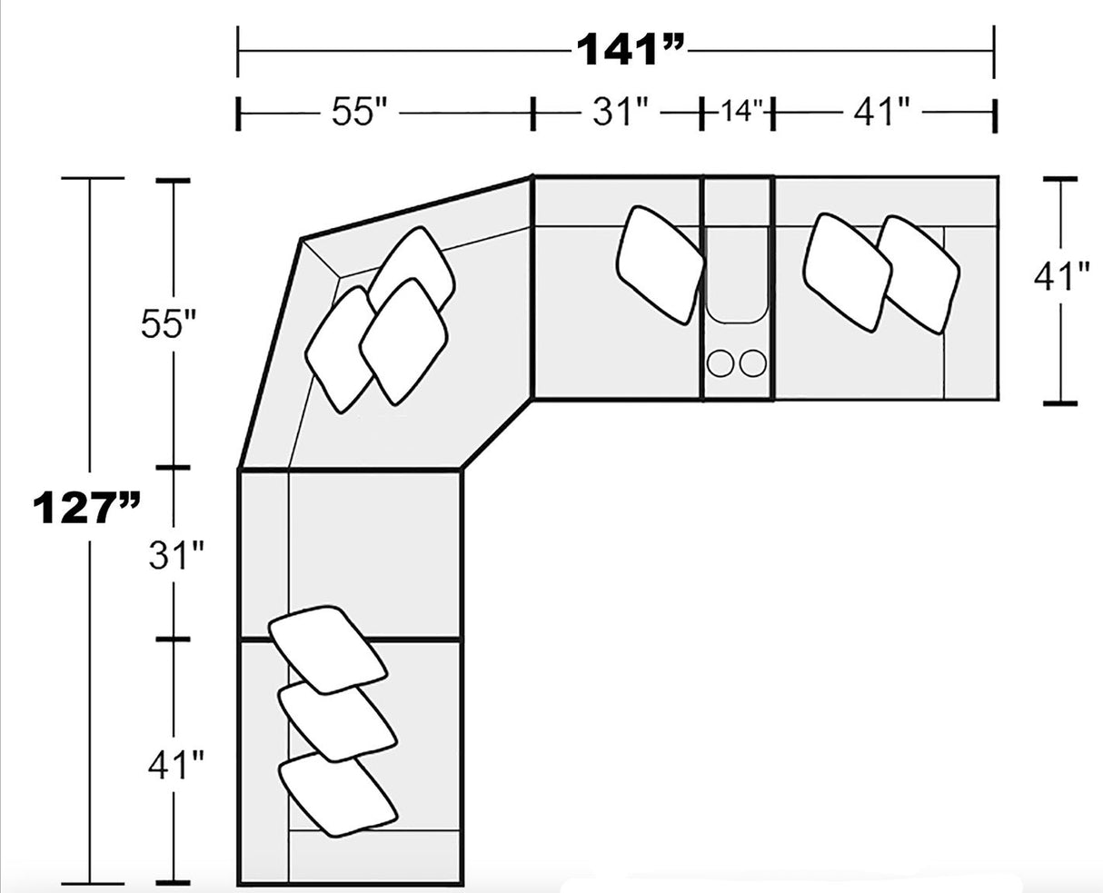 Abraxas - Reclining Sectional