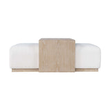Hudson Sliding Ottoman w Caster Wheels and Table Top