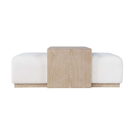 Hudson Sliding Ottoman w Caster Wheels and Table Top