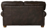 Roberto - Leather Loveseat - Cocoa