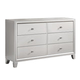Omni - 5 Piece King Bedroom Set - Pearl Silver