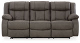 First Base - Reclining Sofa - Gunmetal