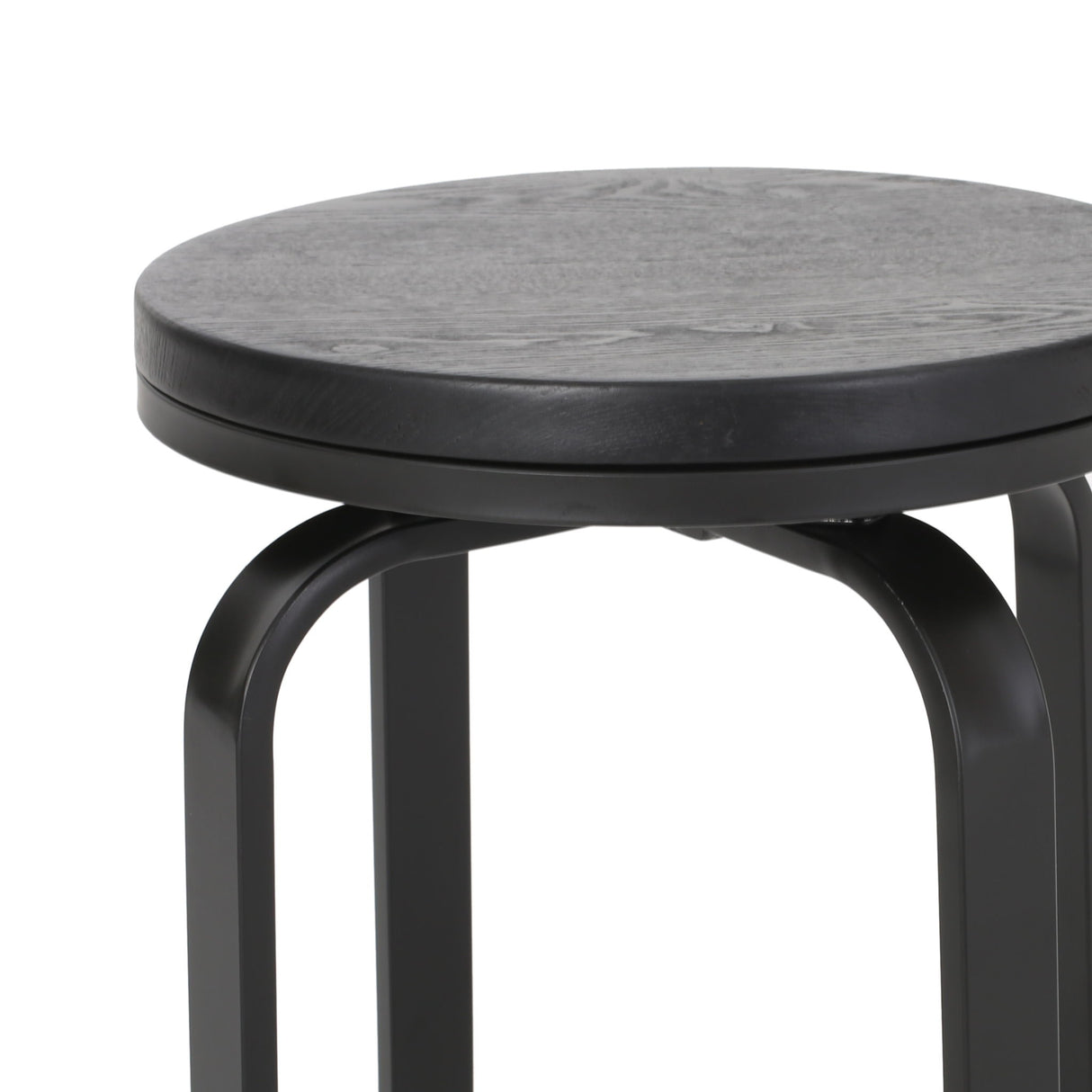 Modern Industrial Counter Stool Set With Swivel Function