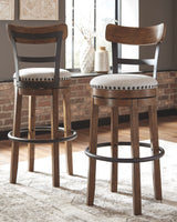 Valebeck -  Tall Upholstered Swivel Barstool