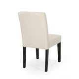 Contemporary Dining Chair With Upholstered Seating And Tapered Legs