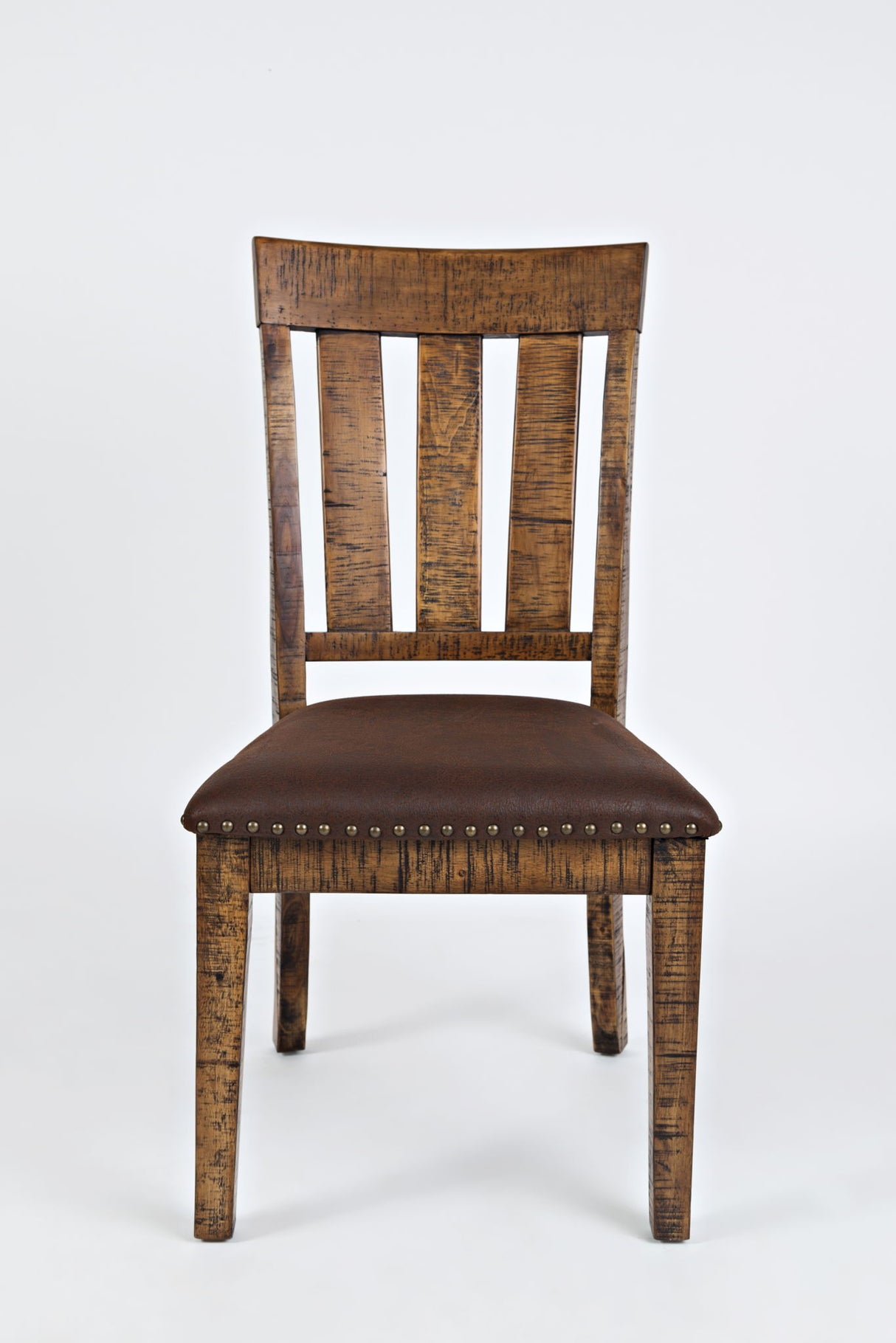 Cannon Valley - Slat Back Dining Chair (Set of 2) - Distressed Medium Brown