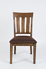 Cannon Valley - Slat Back Dining Chair (Set of 2) - Distressed Medium Brown