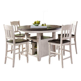 Madison County - Round Counter Set With Slatback Stools
