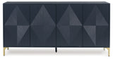 Loirwick - Dark Blue - Accent Cabinet