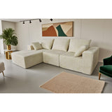 Corner Combination Sofa Sectional Couch With Soft Plush Fabric