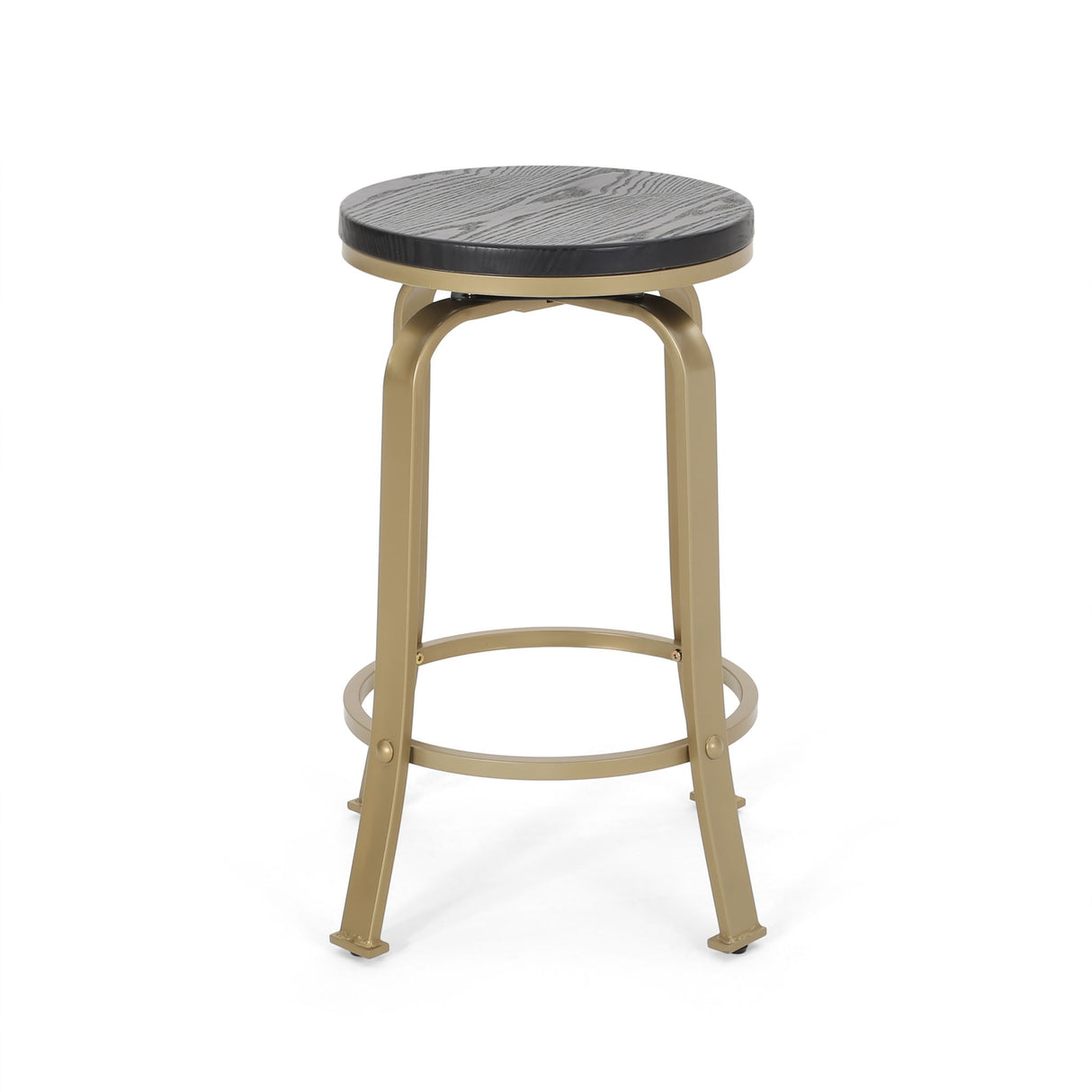 Modern Industrial Counter Stool Set With Swivel Function