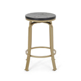 Modern Industrial Counter Stool Set With Swivel Function