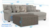 Livingston - Sectional With Comfort Coil Seating And Accent Pillows