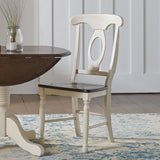 British Isles Dining British Isles Napoleon Sidechair With Wood Seat