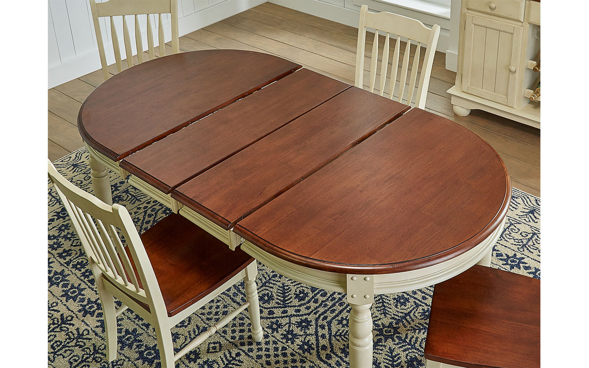 British Isles Dining Leg Table With 2-12 Leaves
