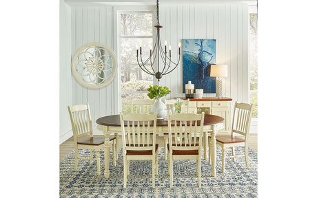 British Isles Dining Leg Table With 2-12 Leaves