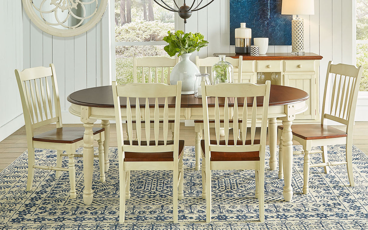 British Isles Dining Leg Table With 2-12 Leaves